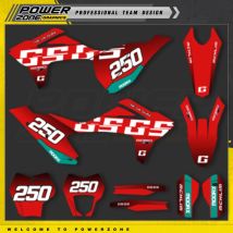 PowerZone für GASGAS GAS GAS 2021 2022 20223 EC MC Custom Team Graphics Hintergründe Aufkleber Aufkleber Kits