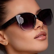 Mode Cat Eye Sonnenbrille Frauen Marke Designer Sonnenbrille Farbverlauf Einfache Breite Bein Design Unisex Cateye Weibliche Shades UV400