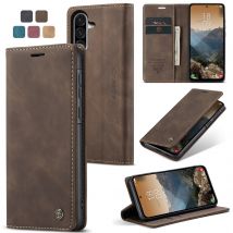 Luxuriöse Retro-Hülle für Samsung Galaxy A36 5G, mehrere Kartenfächer, Standfunktion, Handyhülle für Galaxy A56 A35 5G Leder-Geldbörse
