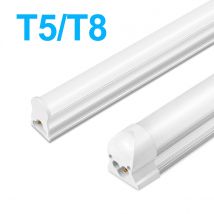 50 cm T5/T8 LED-Lichtröhre mit hoher Helligkeit, kein Netzstecker, Röhrenlampe, weiß/warmweiß, für Lager, Garage, Küche, Geschäft, Fabrik
