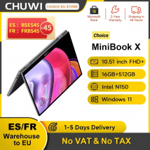 CHUWI MiniBook X N150 Laptop 10,51 pulgadas 16GB RAM 512GB SSD Modo Yoga 2 en 1 Intel Windows 11 Notebook 360 °   WiFi 6 abatible