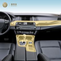MUQSHI Vorgeschnittene Auto-Innenraum-PPF-Lackschutzfolienkonsole Kratzfeste Reparatur-TPU-Folie für BMW F07 F10 F11 Serie 5