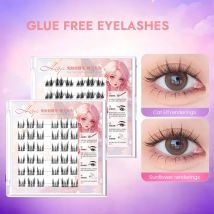 Kostenlose Pinzette zum Selbermachen, 3D-Falsche Wimpern, 6 Reihen, mehrere Stile, wasserdicht, langlebig, natürlicher Look für alle Geschlechter zertifiziert