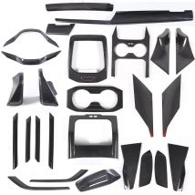 Für BMW 5er G60 2024 lhd echte Kohle faser Innen Armaturen brett Mittel konsole Panel Verkleidung Autozubehör