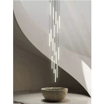 Nowoczesny luksusowy lampa wisząca Led Loft czarny żyrandol podsufitowy oświetlenie do salonu