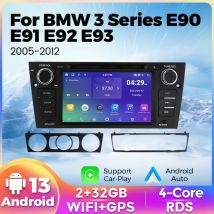 Mekede 2 Din Autoradio für BMW 3er E90 E91 E92 E93 2013-2015 Multimedia Video Player GPS Navigation Wireless Carplay Stereo