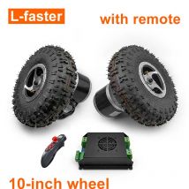 L-schneller 2WD 10 Zoll Rad 24 V 500 W 700 W Off-road Reifen Bürstenmotor Fernbedienung Kit für Elektrische Rasenmäher Fahrrad