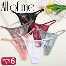 6 pz/set Perizoma In Pizzo Per Le Donne A Vita Bassa Intimo Morbido Lingerie Sexy Mutandine di Pizzo di Colore Delle Signore Comode Mutande Delle Ragazze Panty