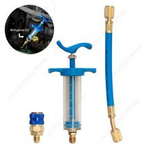 Auto A/C Öl/Farbstoff injektor 1oz r134a reines flüssiges Öl Kühlmittel Einfüll rohr Klimaanlage Reparatur werkzeuge manuelle Öler injektion
