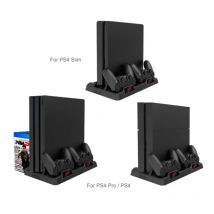 Ps4/slim/pro Spiele konsole Multifunktions-Kühl gebläse basis Speicher fach ps4 Bluetooth-Controller mit Licht kontakt Doppel-Cha