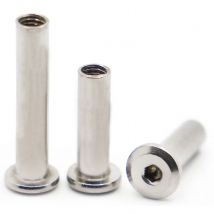 M3 M4 M5 M6 M8 M10 304 Edelstahl Sechskant Innensechskant Möbel Nietenverbinder Einsatz Gelenkhülse Mutter