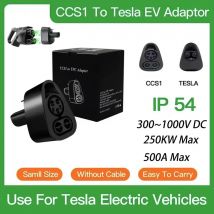 Ev ladegerät dc adapter ccs1 zu tesla 250kw elektro fahrzeug konverter ladestation combo konverter für tesla modell 3/y/x/s