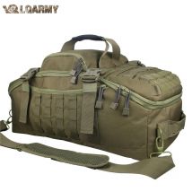 LQARMY 30L 45L 80L Mochila militar táctica Bolsa de lona para gimnasio para hombres Camping Deportes Viajes Entrenamiento Weekender Despliegue 3 en 1