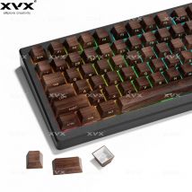 XVX Side Print Backlit Wooden Patten 5 Side Dye-Sub PBT Keycap RGB Cherry Profile For Cherry MX 126 keys