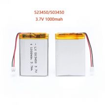 523450/503450 1000mAh 3.7V Polymer Lithium Rechargeable Battery Li-ion Battery  PH2.0 2pin For GPS Smart Phone DVD MP5