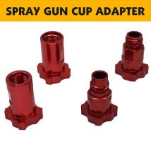 New Spray Gun Cup Adapter Paint Spray Gun Connector For Spray Paint Gun Disposable Measuring Cup Red Quick Connector