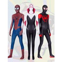 Cosplay Miles Morales Gwen Stacy Sam Raimi Tuta da supereroe Carnevale ragazzo Ragazza Costume Adulto Bambino Costume cosplay di Halloween