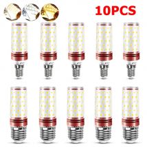 10 Pz/set E27 E14 HA CONDOTTO LA Luce 12W 16W 20W Lampada Super Luminosa Tricolore Modificabile Lampadina di Mais 110V 220V per la Casa di Illuminazione a 360 Gradi