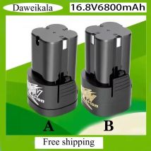 Neue 16,8 V 6800 mAh Lithium-Batterie 18650 Li-Ion Batterie Power Werkzeuge zubehör Für Akkuschrauber Elektrische Bohrer Teig