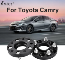Embers für Toyota Camry PCD 5 x 114,3 CB 60,1 M12 x 1,5 geschmiedetes Aluminium, schwarzer Radabstandshalter, Nabenadapter, 1 Stück