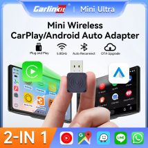 CarlinKit Mini bezprzewodowy adapter CarPlay 2025 nowy Android Auto bezprzewodowy klucz sprzętowy Wifi 5.8G automatyczne podłączenie Box obsługa muzyki Spotify
