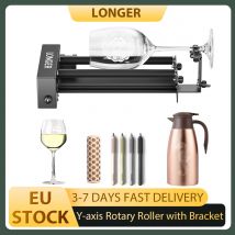 LANGER Lasergravierer Y-Achsen-Rotationswalze mit Halterung, 360° °   Rotation, einstellbare 6–300 mm Durchmesser