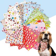 5 pcs/s m l xl Hund Bandana Bulk Haustier Hund dreieckigen Schal Baumwolle Taschentuch und Schal für Hunde Katze Lätzchen Haustier Hund Zubehör