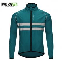 WOSAWE Ultralight Reflective Men Cycling Jacket Windproof Mountain Bike MTB Jacket Running Riding Bicycle Windbreaker