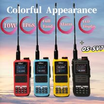 Full Band IP68 impermeabile GMRS Walkie Talkie OS-SV7 Display a LED DTMF 128 CH Radio bidirezionale portatile colorata