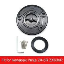 Keyless Motorrad Kraftstoff Tankdeckel Abdeckung Für Kawasaki Ninja ZX-6R 636 ZX636R 2009-2018 2012 2013 2014 2015 2016 ZX6R ZX 6R