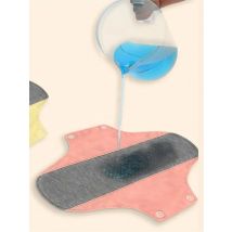 3Pcs Washable Graphene Menstrual Cloth Pads Set 19G 20*23Cm Reusable Soft Panty Liner Sanitary Pad Women Period Panties Pad