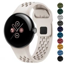 Silicone watch band For Google Pixel Watch 4 45mm porous breathable silicone strap sports wristband For Google Pixel Watch 3 45