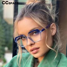 49324 TR90 Anti Blue Brillengestelle Polygon Herren Damen Optische Mode Computerbrille