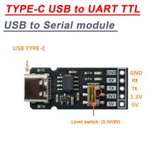 CH340N TYPE-C USB do UART TTL / USB do portu szeregowego Moduł komunikacyjny 3,3 V 5 V Poziom RX/TX Narzędzia do debugowania Pędzel Linia