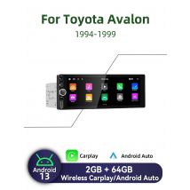 Carplay Android Auto Android Car Multimedia 1 Din Radio for Toyota Avalon 1994-1999 6.86" Screen