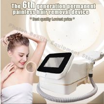 Mini macchina portatile per la depilazione del corpo del laser del titanio del ghiaccio del diodo di 1 generazione 808nm Attrezzatura smeraldo Casa permanente indolore