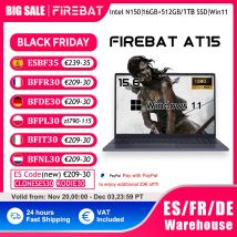 Firebat Laptop AT15 15.6 pollici Intel N150 DDR4 16GB RAM 512GB 1TB SSD 1920*1080 Notebook Windows 11 Tastierino numerico integrato retroilluminato
