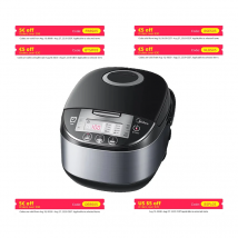 Olla arrocera Midea con vaporera y función de calentamiento, MB-FS5017, olla múltiple con olla interior antiadherente, medición, MRD50B1AMK-S