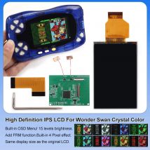Newest IPS  Backlight LCD Screen Display  For  BANDA  WonderSwan SwanCrystal  Wonder Swan Crystal Color  WSCC  Game Console