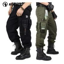 Männer Mode Tactic Cargo Hosen Herbst Winter Outdoor Bergsteigen Training Overalls Mehrere Taschen Tragen Beständig Hosen