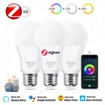 Żarówka Zigbee E27 Led Alexa Smart Led Lamp RGB CW WW Żarówki Led współpracują z inteligentną