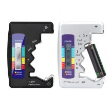 BT-886 Indicador de capacidad de batería portátil negro Tamaño compacto Probador de nivel de batería de litio Pantalla digital Medidor de voltaje de batería