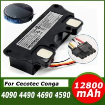 Nueva batería de repuesto para CECOTEC CONGA 4090 4490 4590 4690 accesorios de Robot aspirador herramienta de repuesto 14,8 V 12800mAh