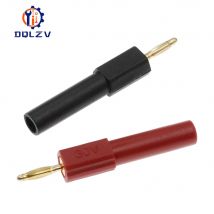 Spina a banana maschio piccola placcata in oro da 2 mm a adattatore connettore jack femmina da 4 mm