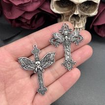 4 Stücke 54*41mm Zinklegierung Große Kreuz Motte Charms Anhänger Designer Charms Fit Schmuck Machen DIY Schmuck Erkenntnisse