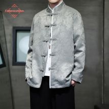 Chinesische traditionelle Herren jacke plus Größe Retro Tang Herren original Suu Jacquard Hanfu Mantel chinesische Mountain Top Jacken
