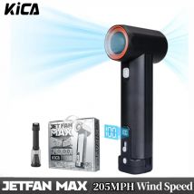 Kica JetFan Max 785W Przenośna dmuchawa powietrza 205MPH, akumulatorowy wentylator turbo z 6×4000mAh baterią do biwakowania, wędrówek i grillowania