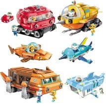 Octonauts Bausteine Octopus Kinder pädagogisches Montagemodell Spielzeugmodell Desktop Ornamente Jungen und Mädchen Geburtstagsgeschenk