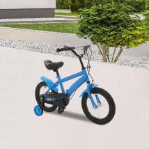 14 Zoll Kinderfahrrad Blaues Lernfahrrad ‎ mit 2-Rad-Kinderfahrrad, verstellbarer Sitz/Armlehnenhöhe für ‎ Anfänger