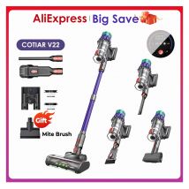 COTIAR V22 650W 55kPa Aspirapolvere senza fili per elettrodomestico Aspirapolvere portatile verticale Batteria rimovibile per casa intelligente